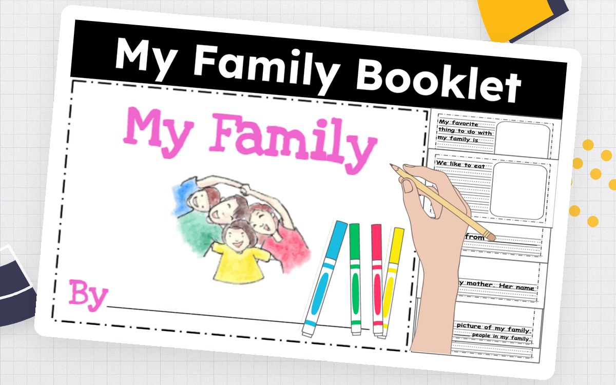 My Family Mini Book – Printable Class Activity preview