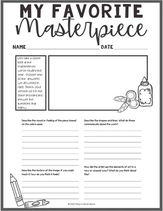 My Favorites | End of Year Reflections – sample page 2