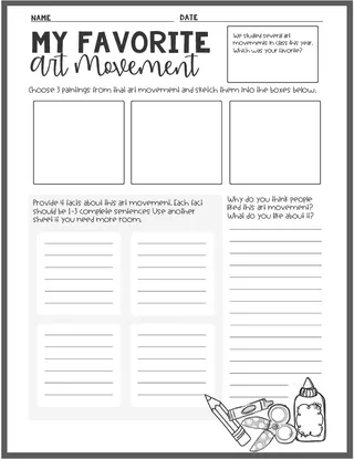 My Favorites | End of Year Reflections – sample page 3