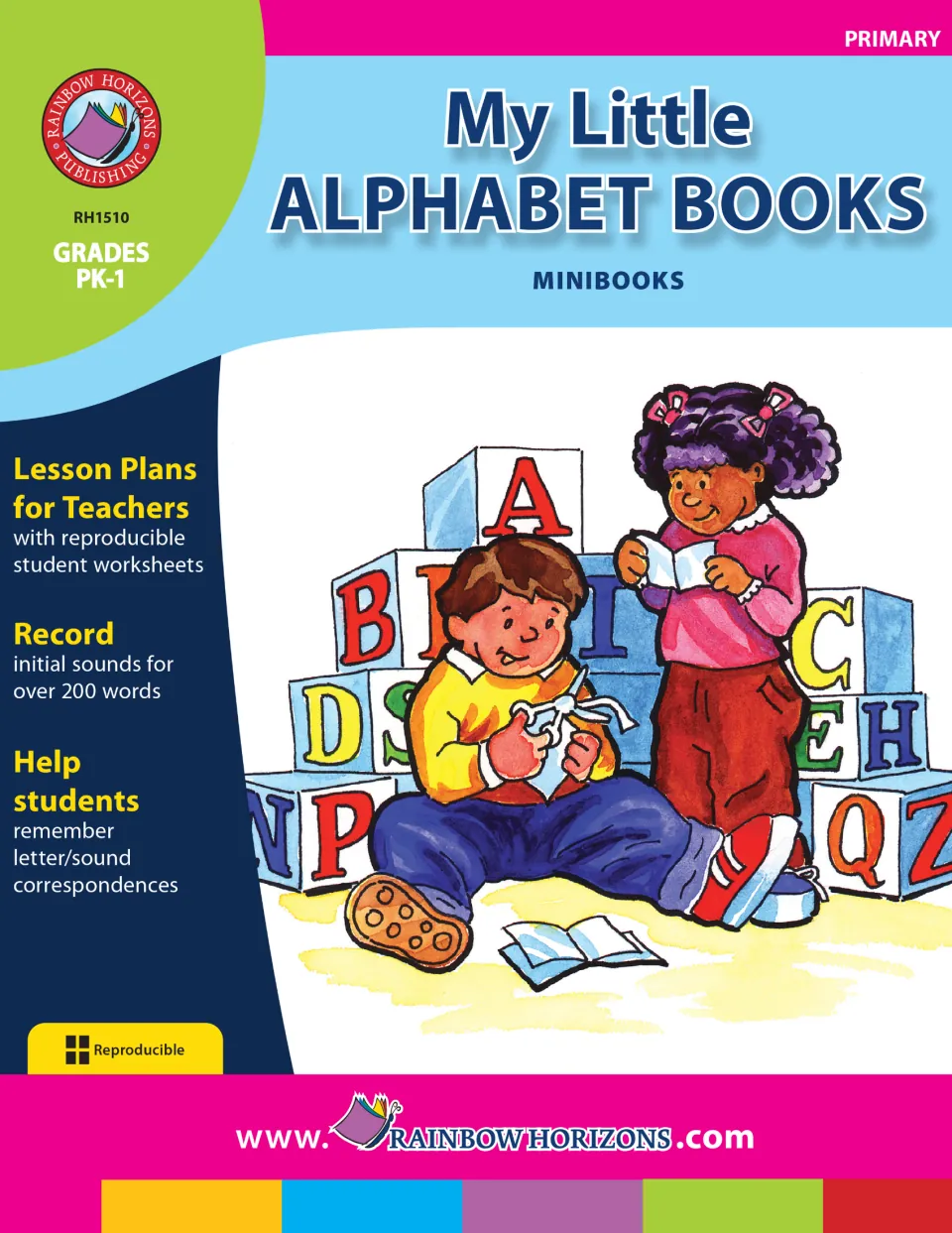 My Little Alphabet Books cover: reproducible minibooks for grades PK–1 featuring sounds for over 200 words