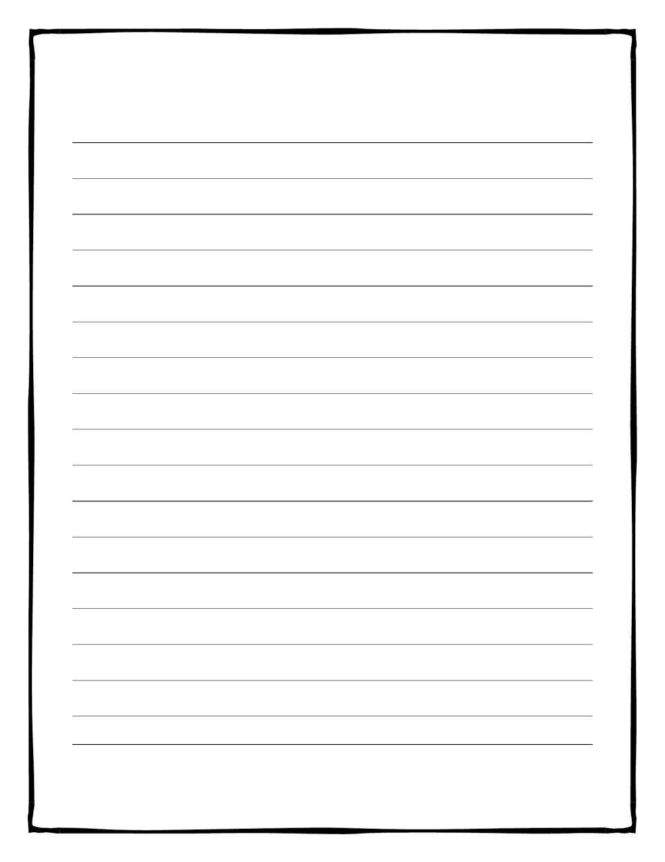 Continuation page for the autobiography: students keep writing about themselves when the first page runs out of room