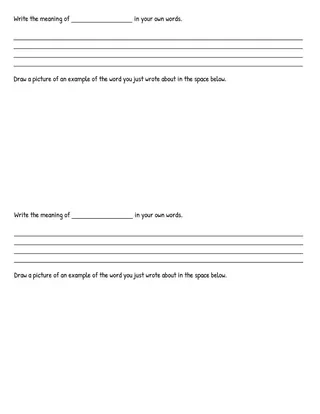 My Vocabulary Journal – Cross-Subject Printable – preview