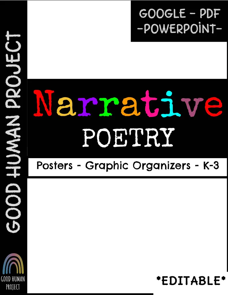 Narrative Poetry – Posters & Graphic Organizers – cover