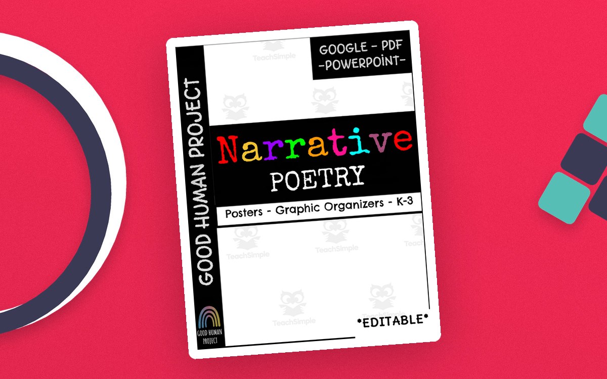 Narrative Poetry – Posters & Graphic Organizers preview