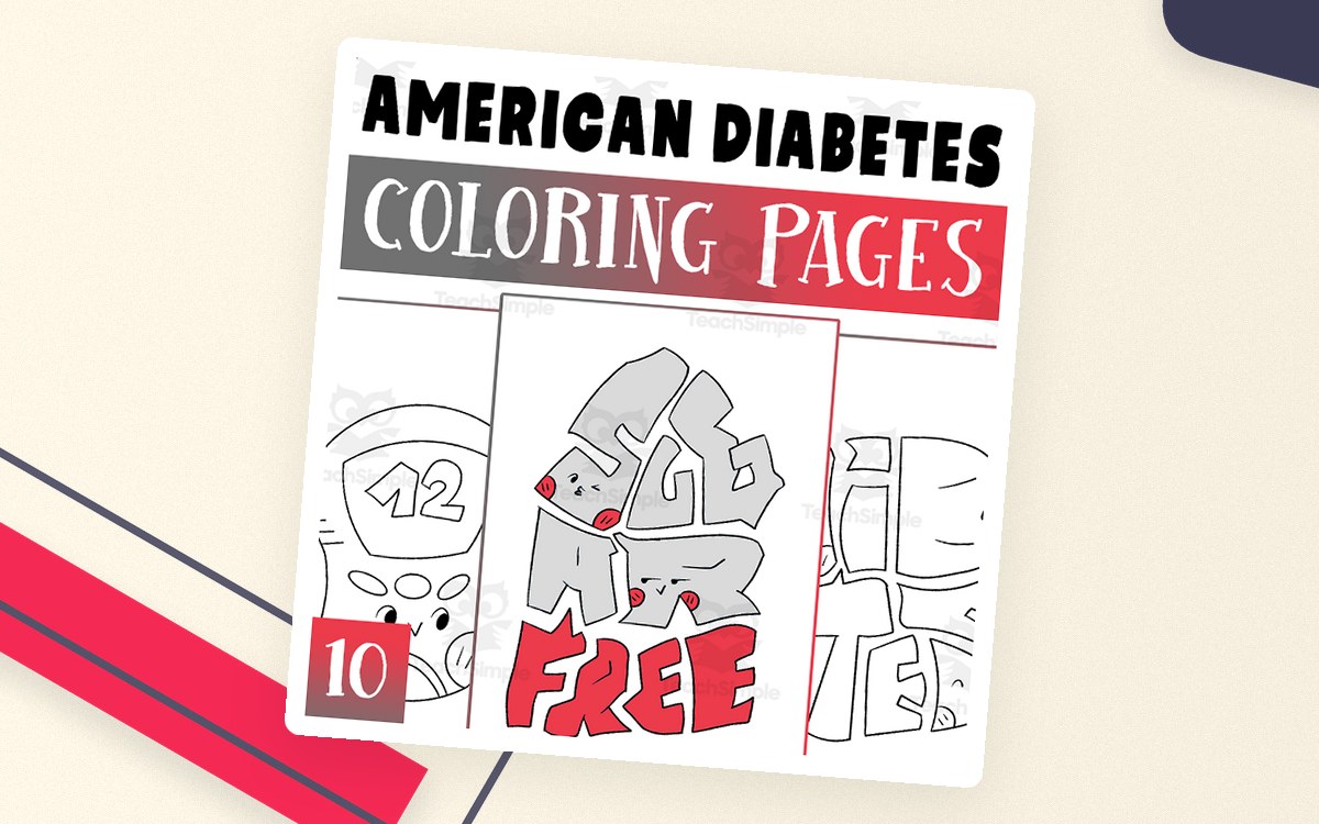 Diabetes Awareness Month – Coloring Pages Set preview