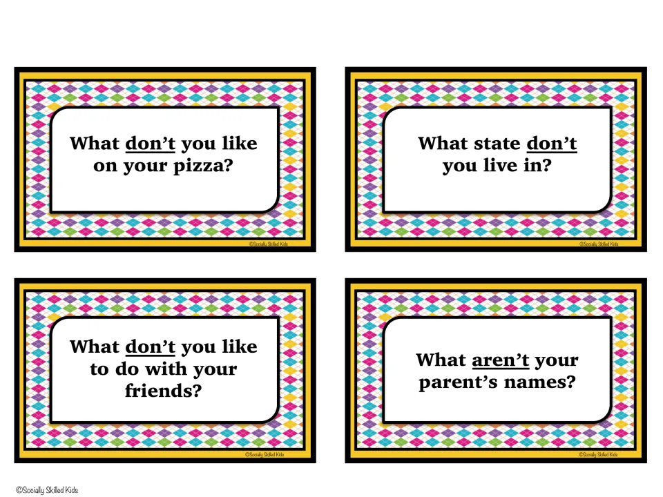 What questions with don't and aren't: students answer what they don't like on pizza, what state they don't live in and more