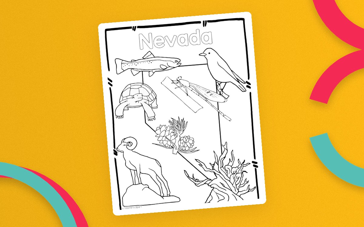 Nevada State Symbols Clip Art preview