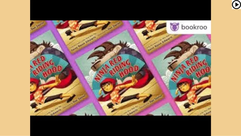 Read-aloud slide showing the featured book's cover in a video thumbnail, with a play symbol
