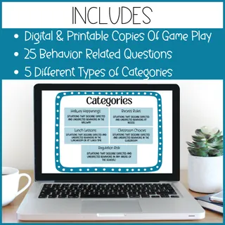 No-Prep Digital Expected vs. Unexpected Behaviors Jeopardy Review Game – sample page 3