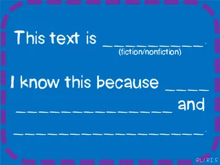 Nonfiction vs. Fiction – Comparison Anchor Charts – sample page 2