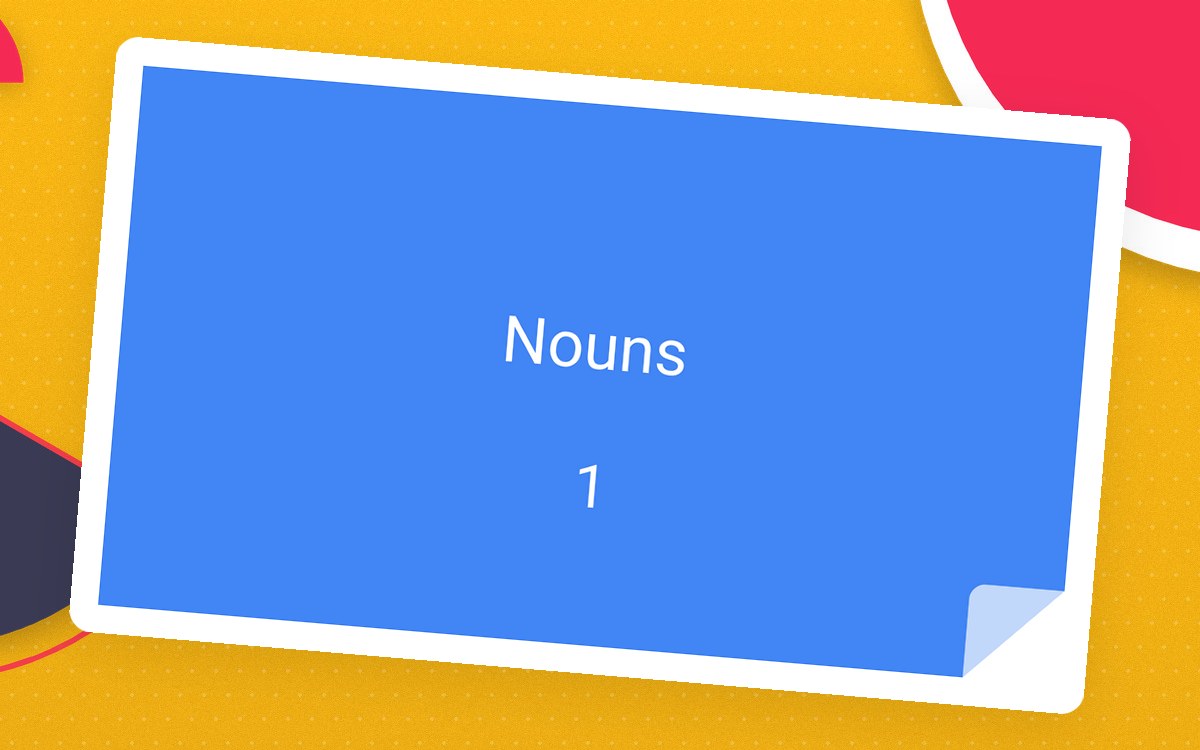 Nouns Sample: Grammar Grade 3-4 (PPT) preview: A title slide reading Nouns