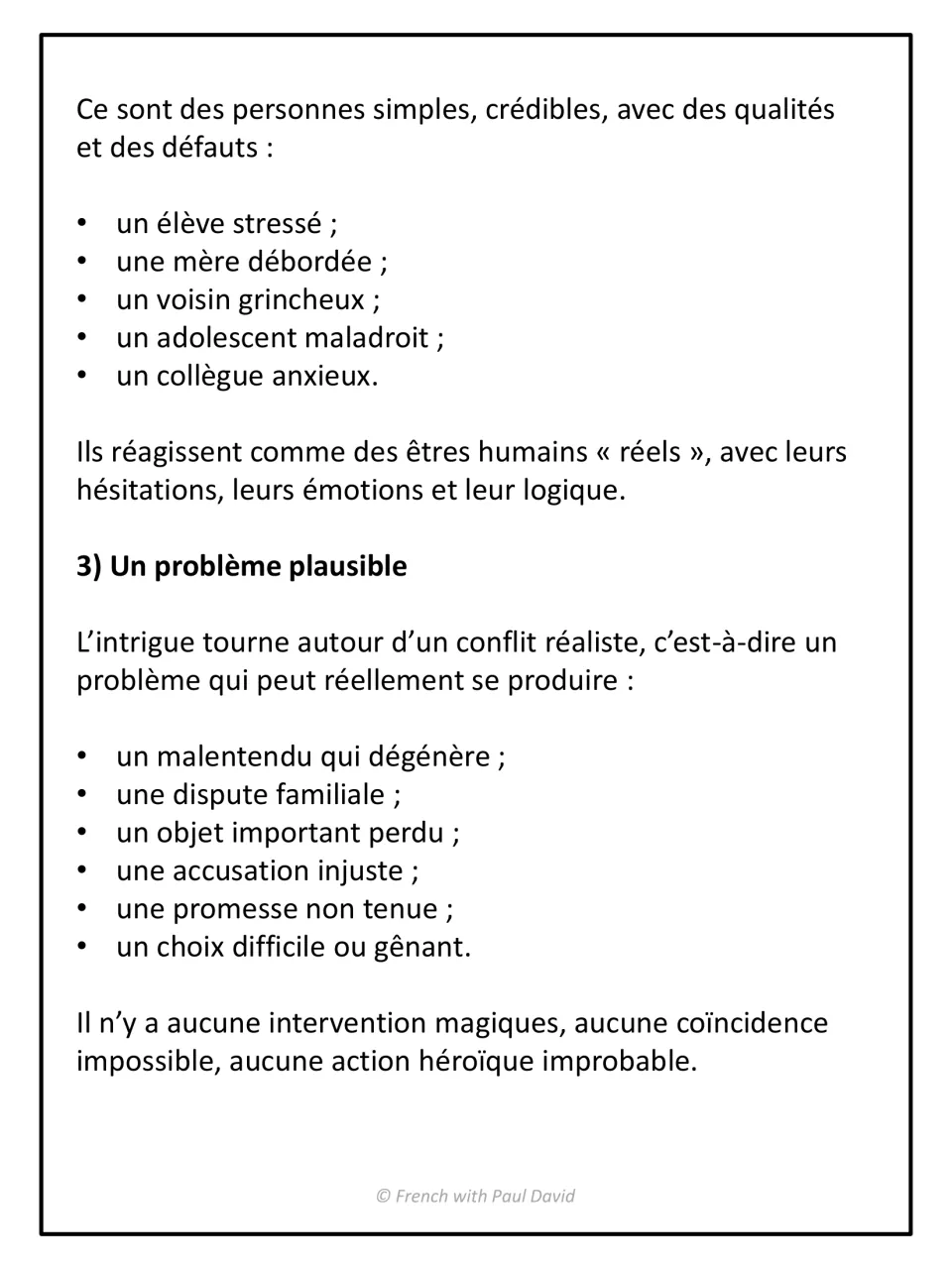 Ordinary characters and plausible problems: French notes listing a stressed student, a family dispute and a lost object