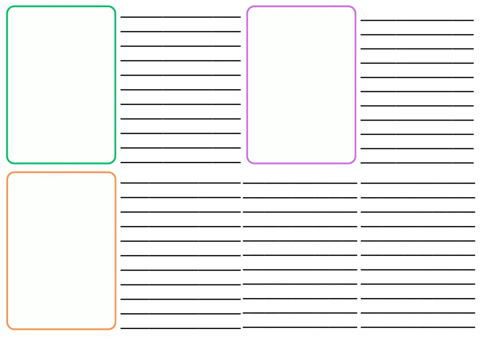 Second research worksheet provides space for chapter, novel analysis, and writing cards and written responses