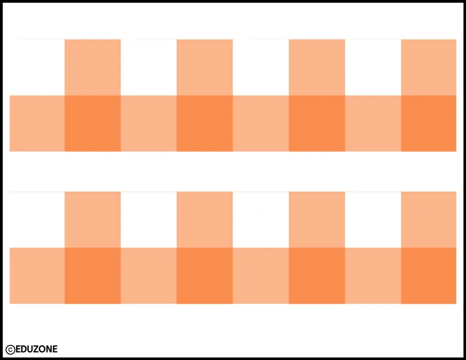 Orange gingham border: two strips in light and darker orange plaid to cut out and edge the fall door or bulletin board