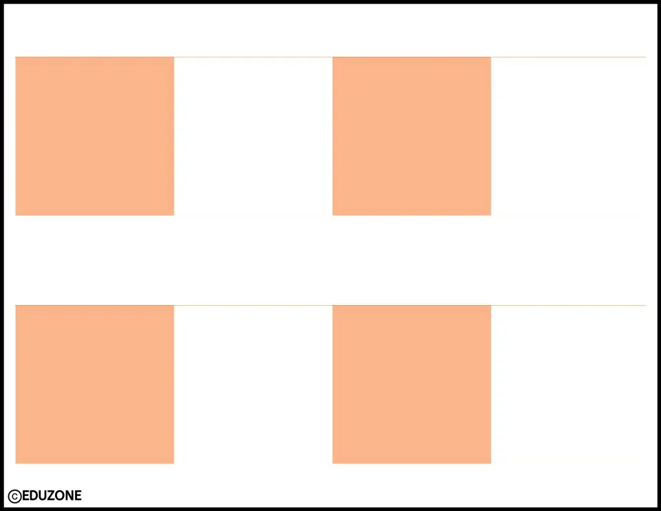 Wide peach and white checkered border: two broad strips with large alternating squares to cut out for bold fall trim