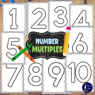 Number Multiples 1 to 10Number Multiples 1 to 10 – sample page 2