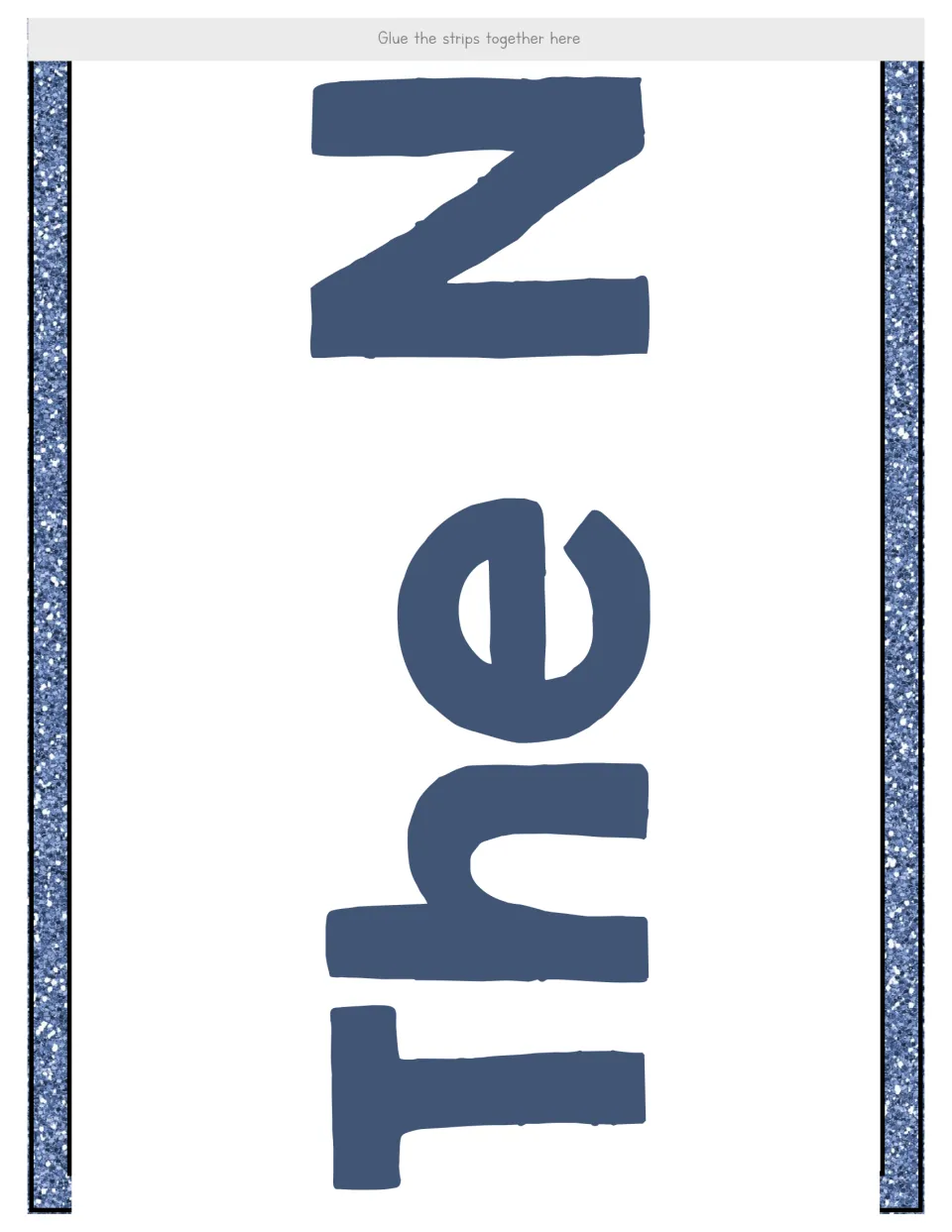 Joining section of the zero unit's display banner showing 'The N' as part of 'All About The Number 0!'