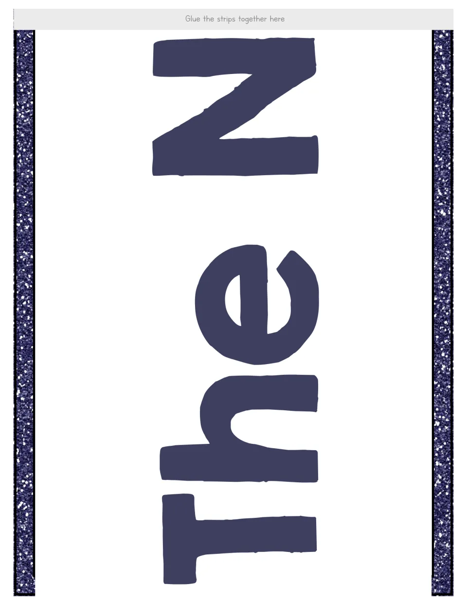 Number 18 display banner section reading The N, continuing the title when joined to the other sheets
