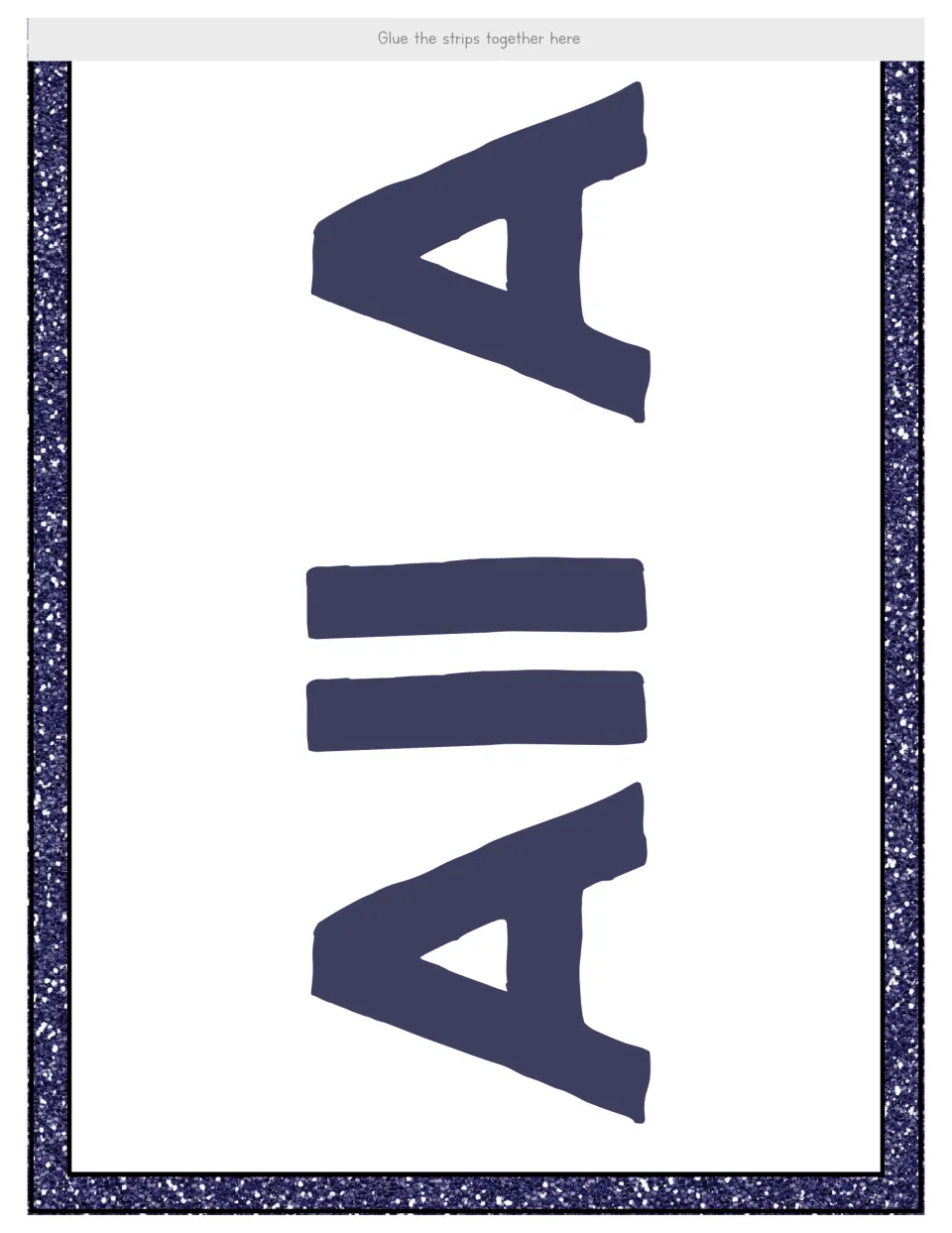 Opening section of the number 18 display banner reading All A, beginning the phrase All About the Number