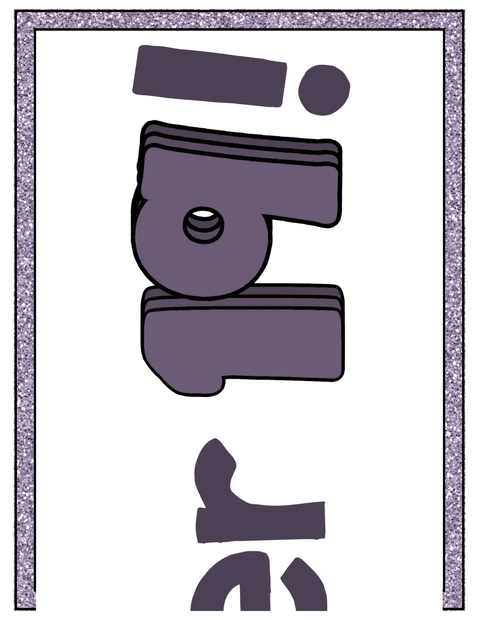 Number 19 display banner's ending sheet shows the final letter of 'Number' followed by the numeral 19!
