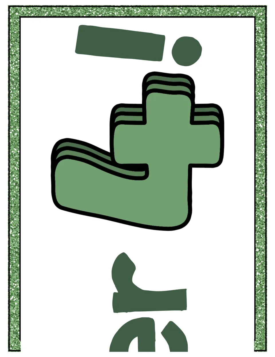 Final section of the number 4 unit's display banner, showing the end of 'Number' and a large numeral 4!