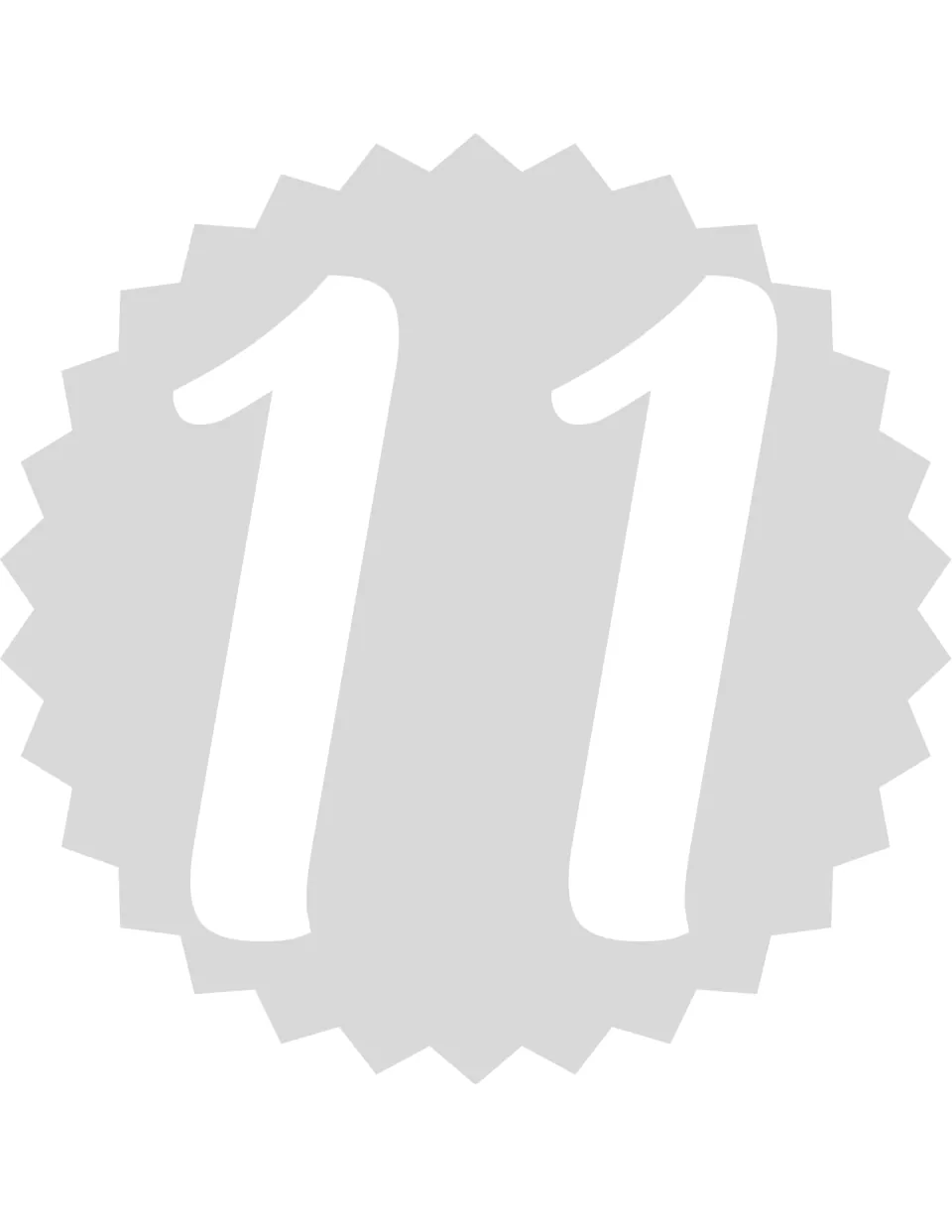 Number poster for classroom display or home practice, featuring the numeral 11 from the 0–20 number set.
