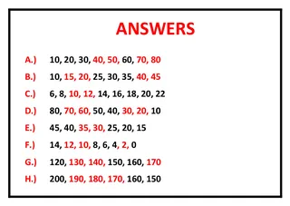 Number Sequences Worksheet – sample page 2