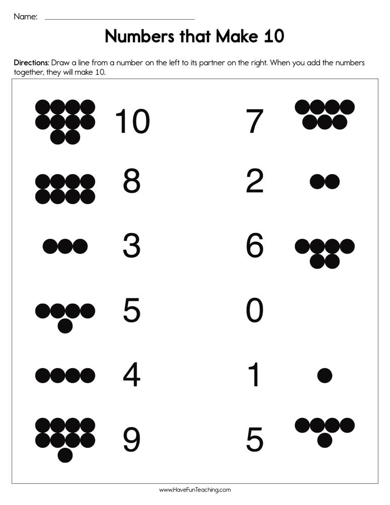 How To Make 10 Worksheet