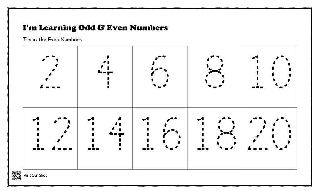 Odd and Even Numbers – Tracing & Sorting Set – cover
