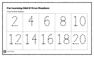 Odd and Even Numbers – Tracing & Sorting Set – cover