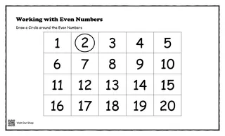 Odd and Even Numbers – Tracing & Sorting Set – sample page 2