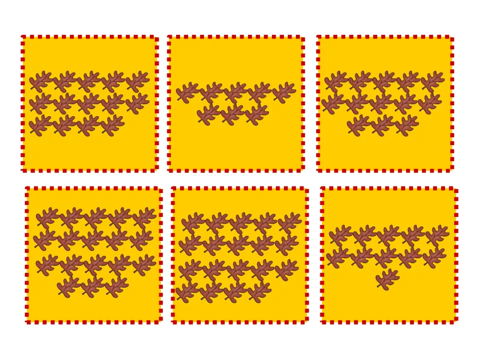 Sorting cards 13–18 of 18 show groups of 14, 8, 13, 18, 19, and 11 leaves to classify as odd or even