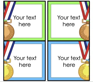 Olympic Themed Editable Labels – preview 3