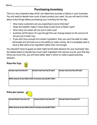 Online Lemonade Stand Project – preview 2