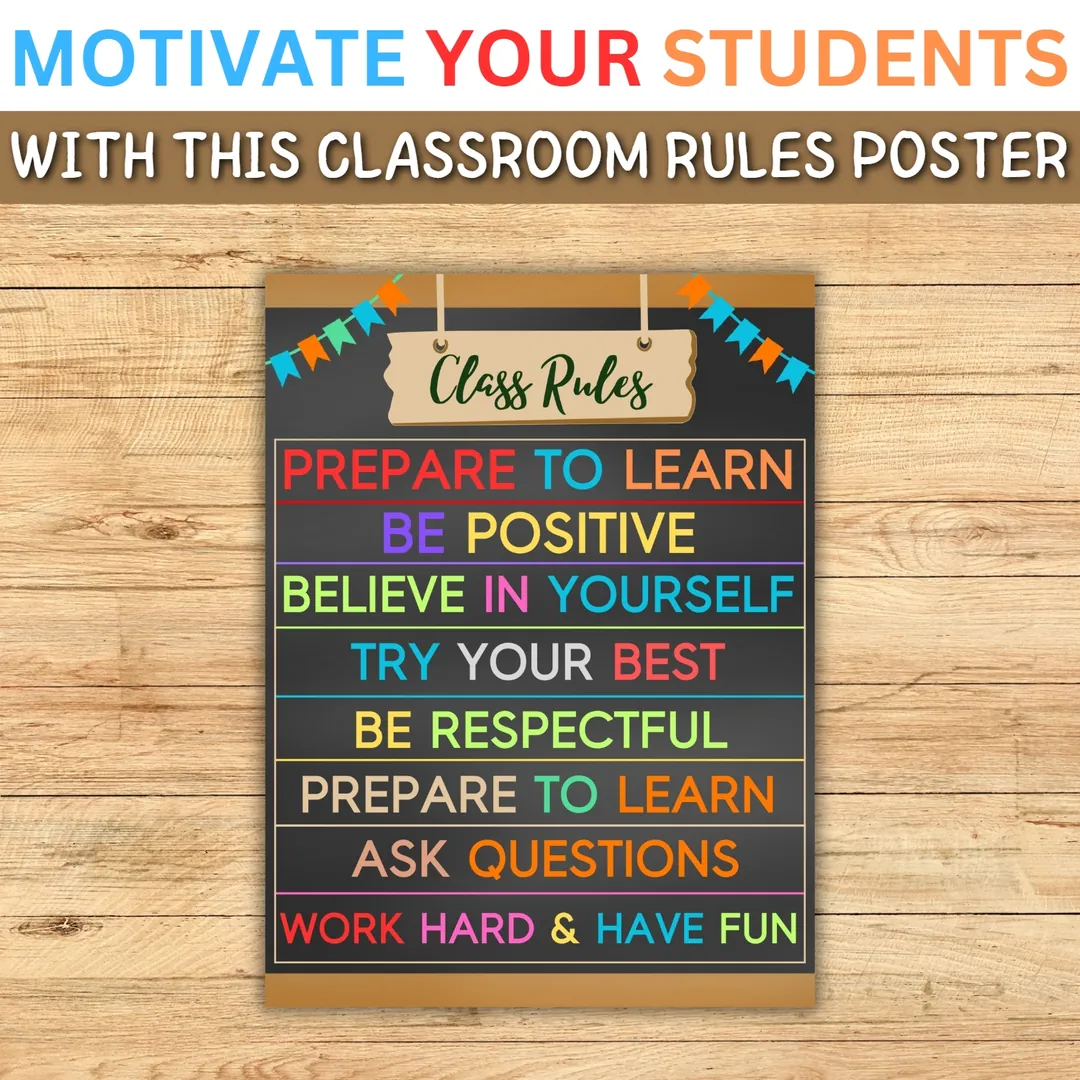 Classroom Rules and Expectations Poster – cover