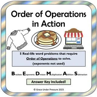 Order of Operations – 5 Real-Life BEDMAS Scenarios – cover