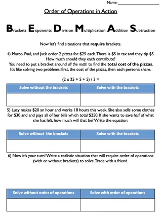 Order of Operations – 5 Real-Life BEDMAS Scenarios – sample page 3