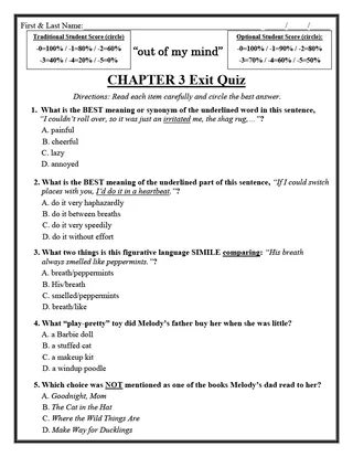 Out of My Mind – Novel Study Unit (200+ Pages) – sample page 4