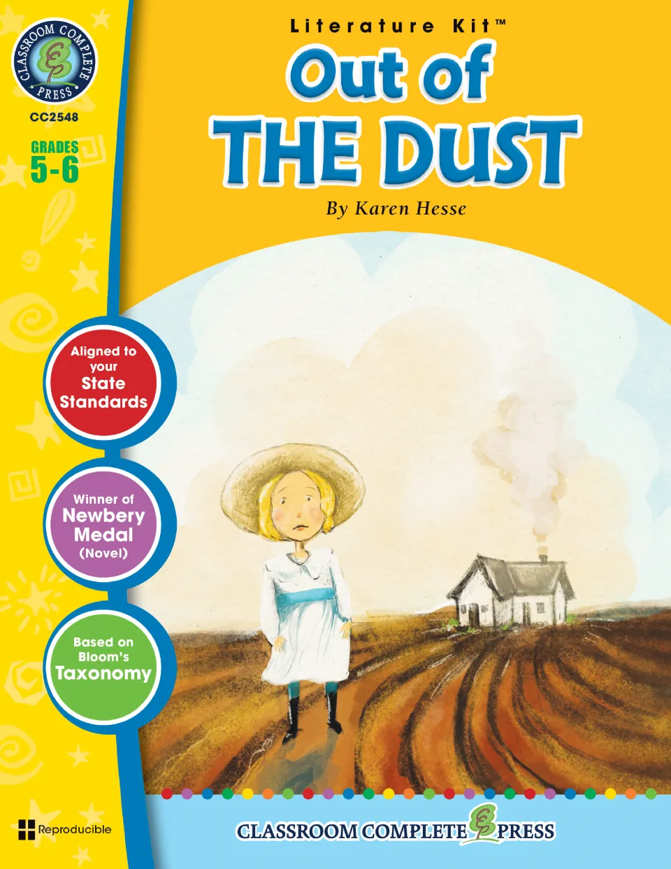 Literature kit cover identifying Karen Hesse as the novel's author and grades 5–6 as the intended audience