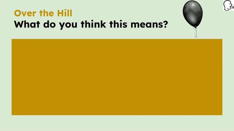Opening prompt asks students what they think the lesson's idiom means before the video and reading passage