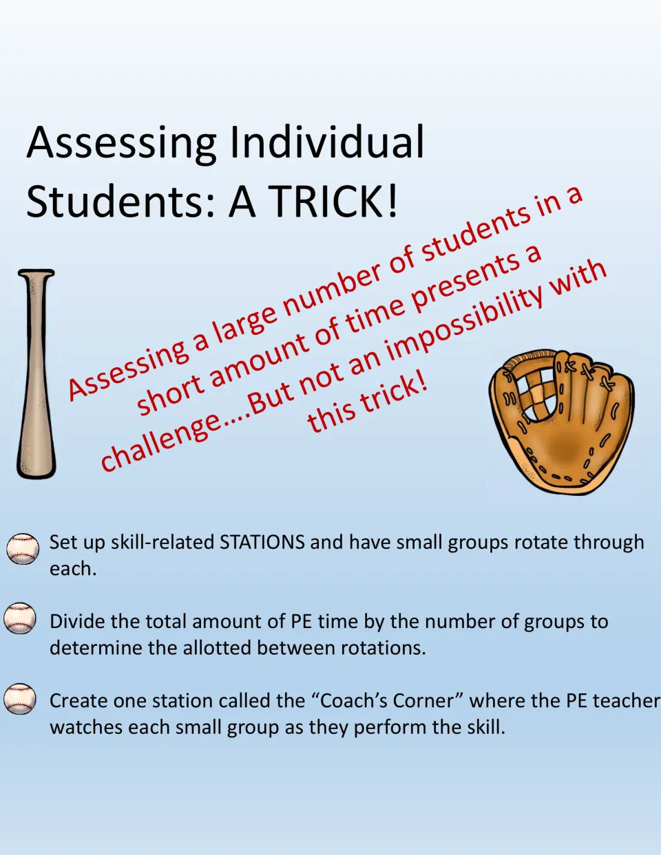 Assessment guidance explains station rotations and a Coach’s Corner where the teacher observes small groups.