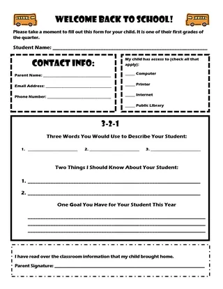 Parent Inventory 3-2-1 Worksheet – cover