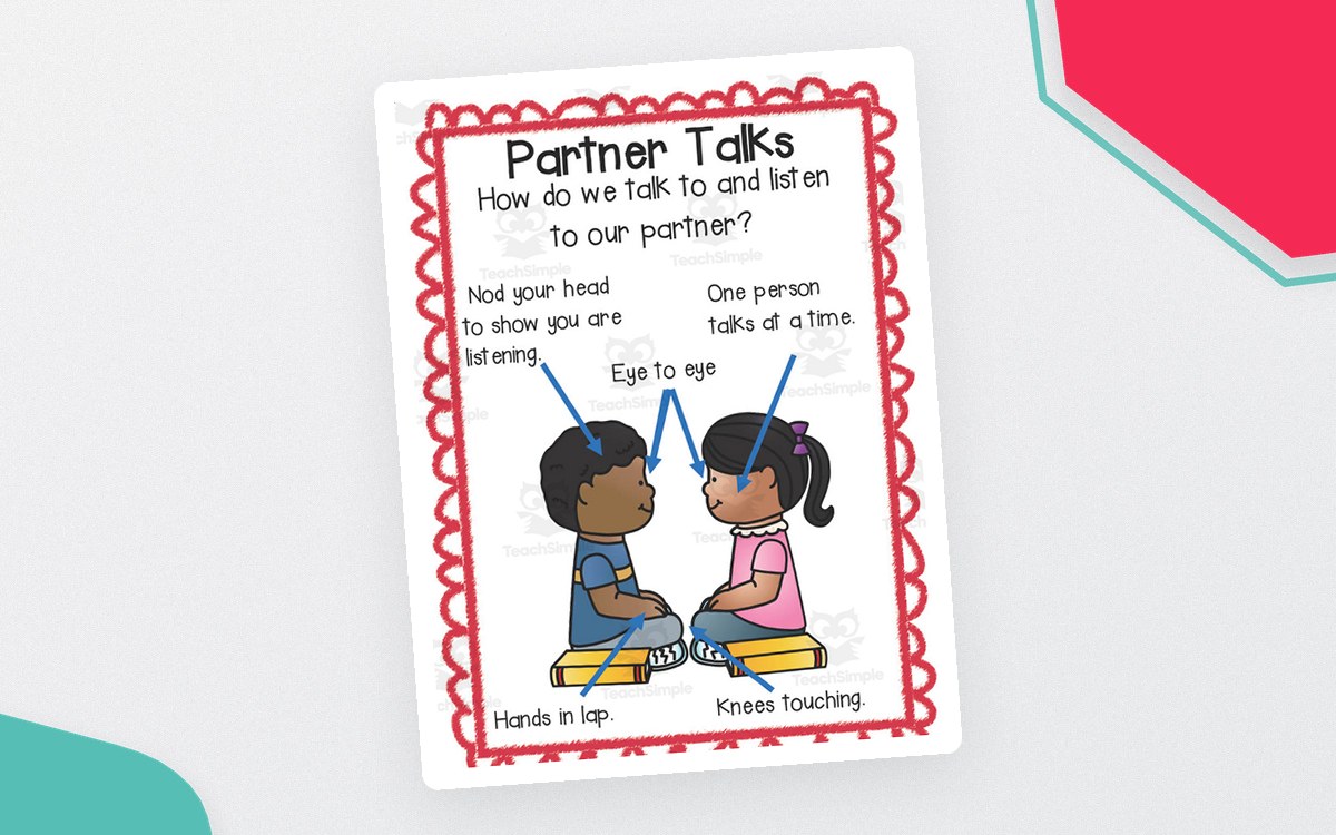 Partner Talk Anchor Charts – 3-Chart Set preview