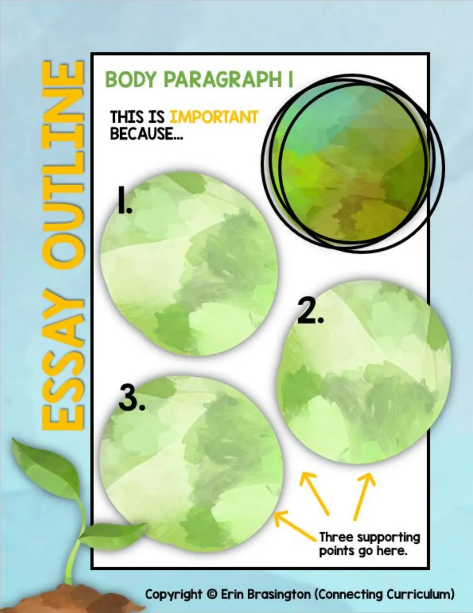 Body Paragraph 1 essay organizer asks why the first conservation point is important and requests supporting points