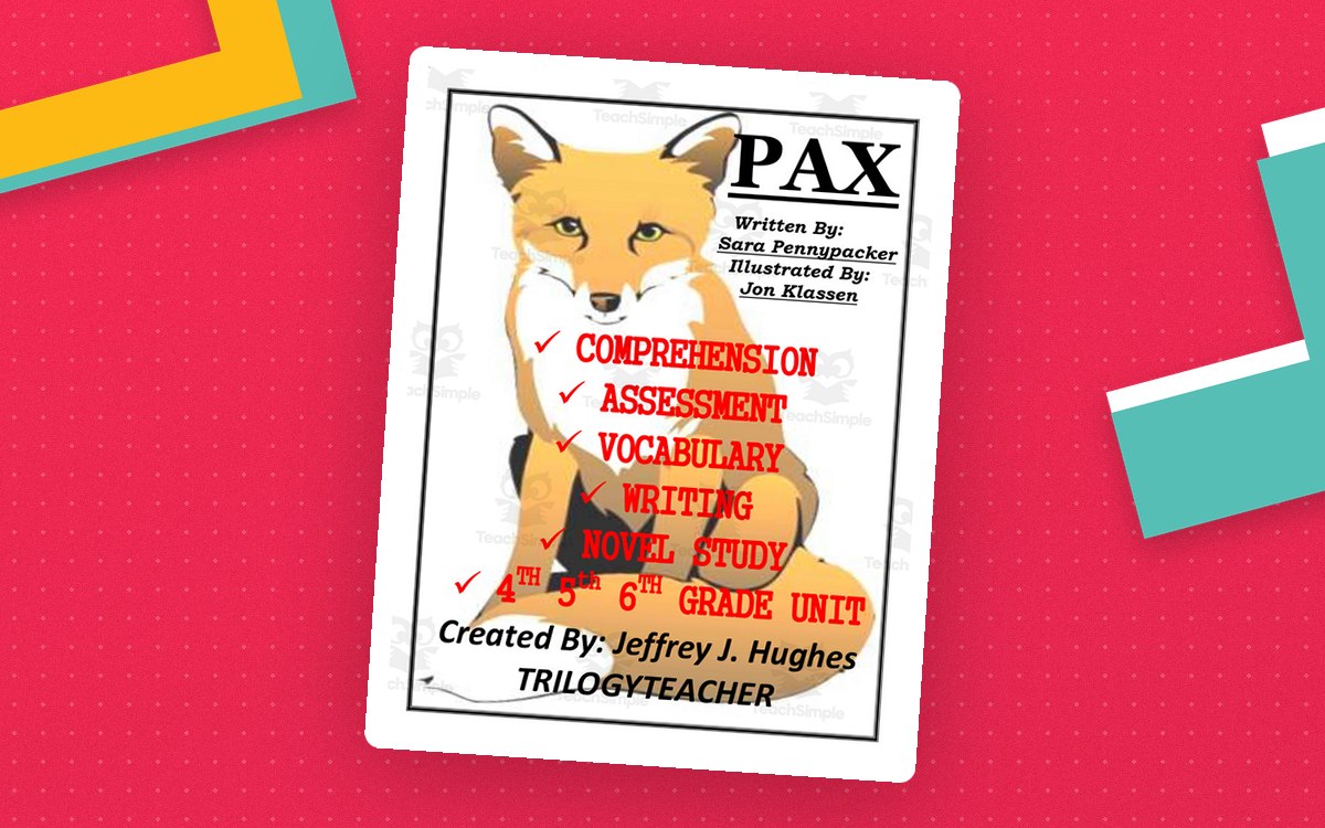 "Pax" Novel Study Unit preview