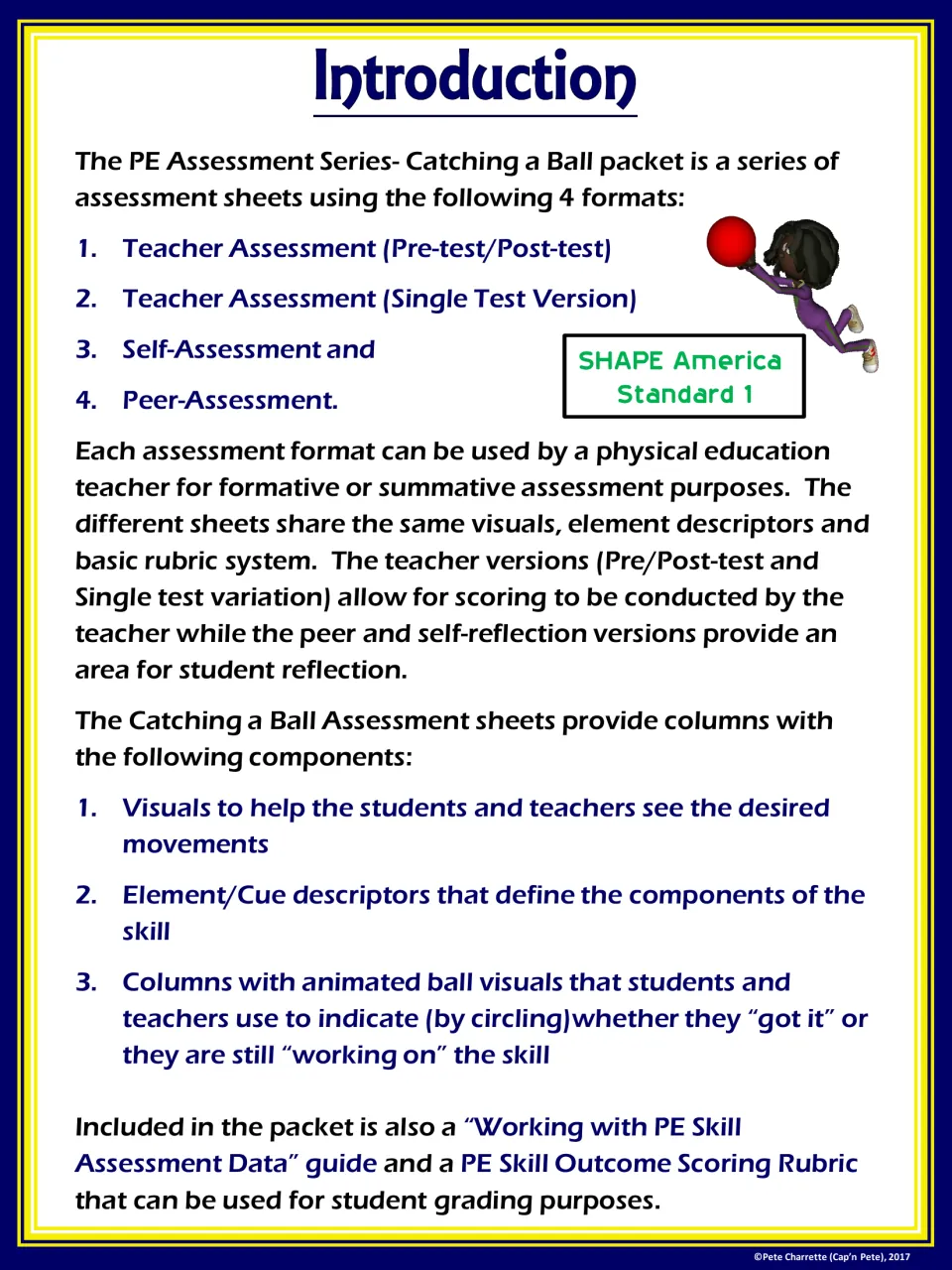 Introduction to the four assessment formats, shared visuals and cues, and the got it or working on it circling system