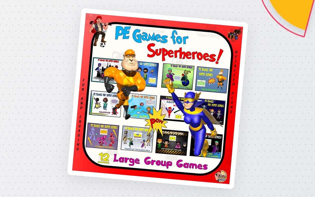 PE Games for Superheroes | 12 Large Group Games preview