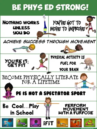 PE Poster Visuals – Physical Education Strong – cover