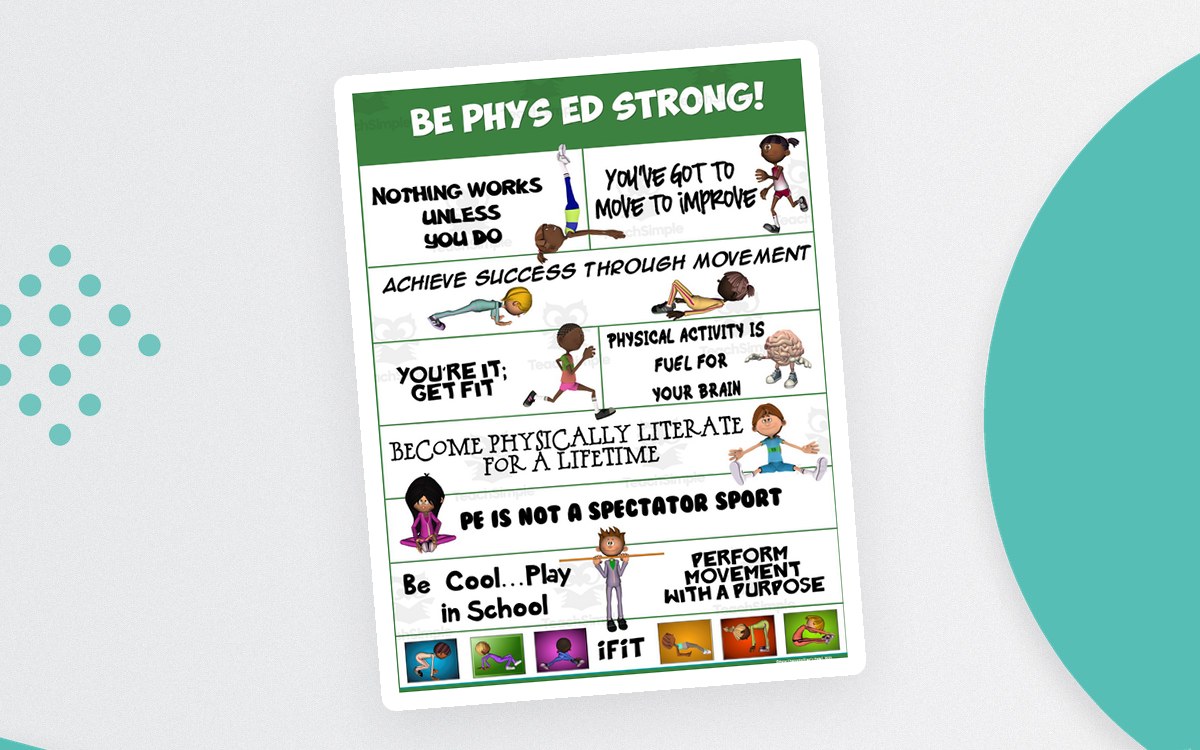 PE Poster Visuals – Physical Education Strong teaching resource preview