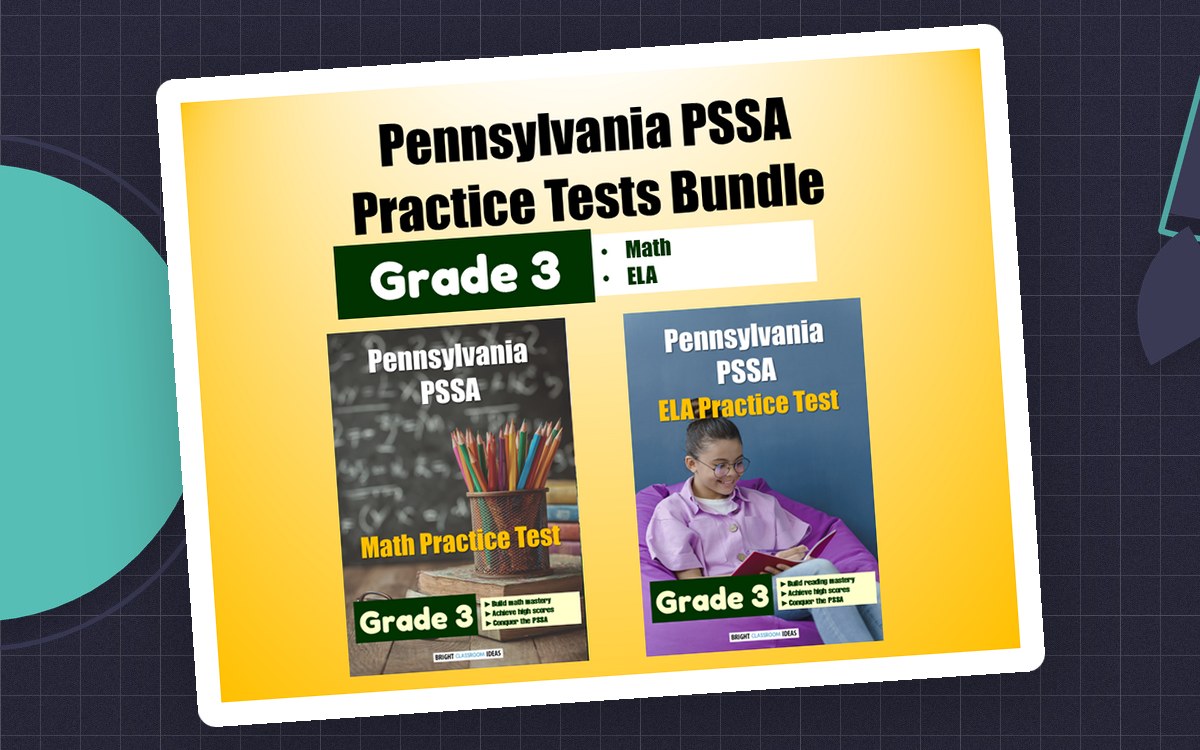 Pennsylvania (PSSA) Practice Tests Bundle for Grade 3 preview: Math answer key (6 pages)